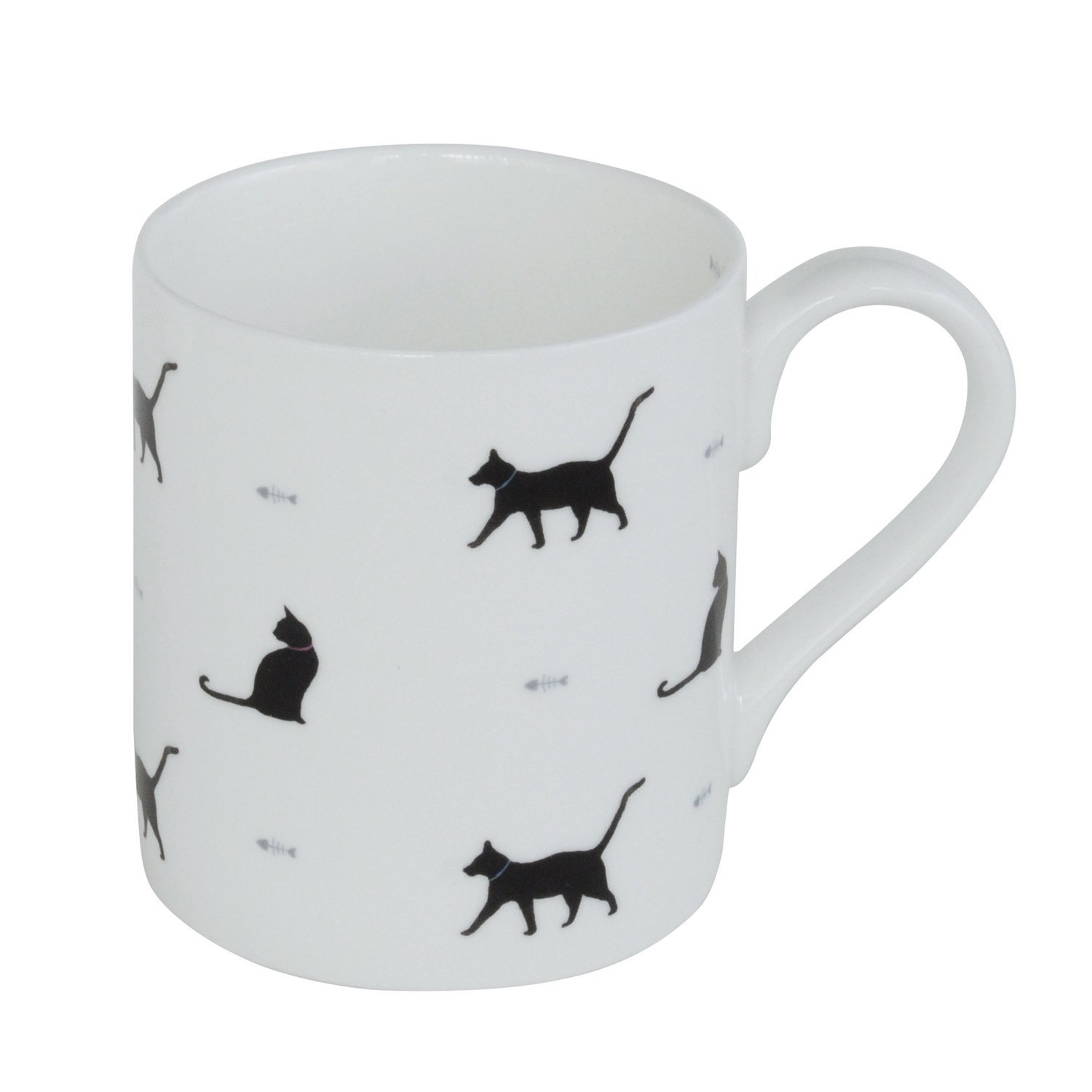 Sophie Allport Black Cat & Bone Mug - Standard