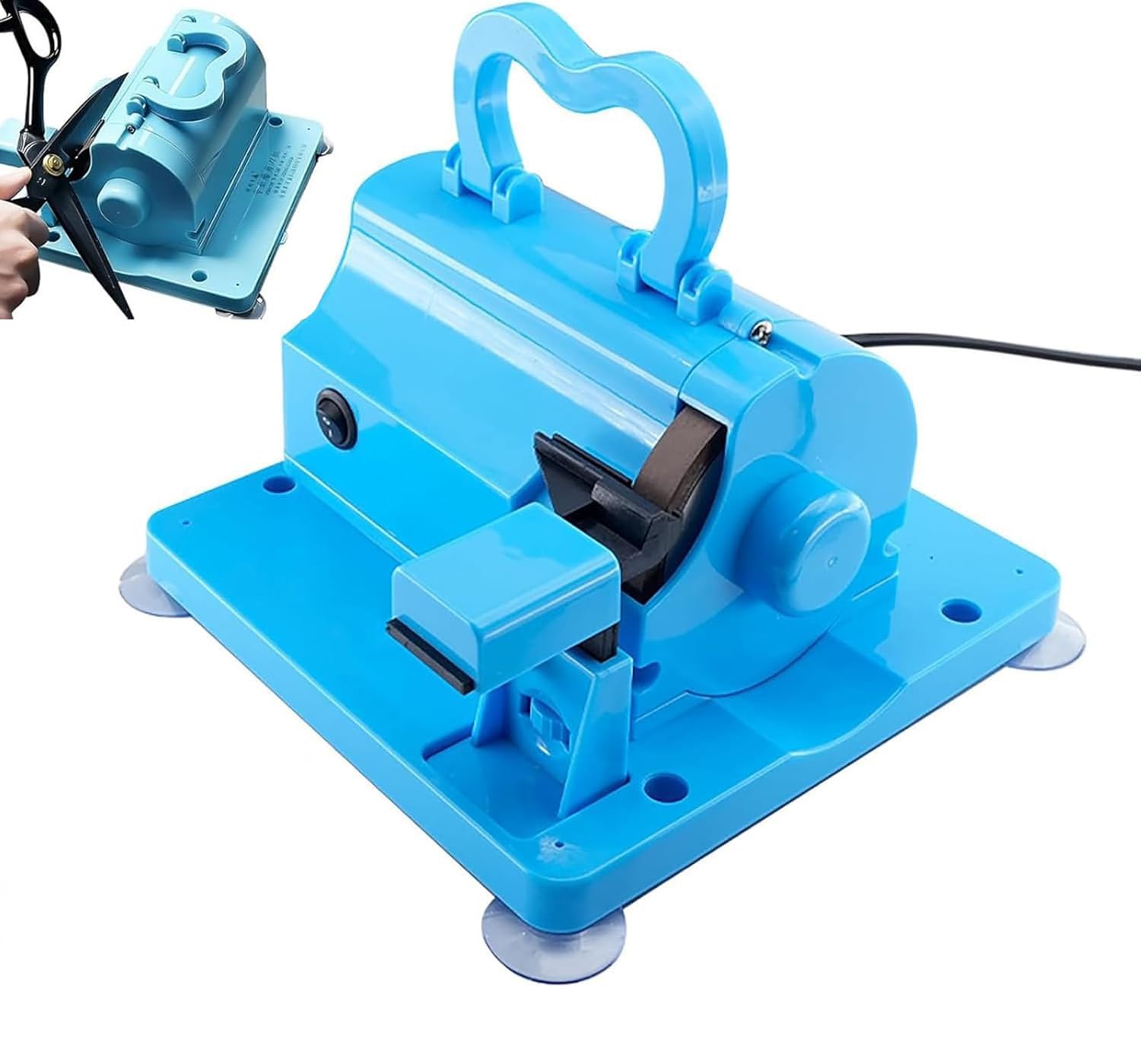 Affilatrice elettrica for forbici, strumento professionale for affilare | Forbici autoaffilanti for parrucchiere, base di aspirazione stabile, for forbici artigianali for cesoie for tessuti