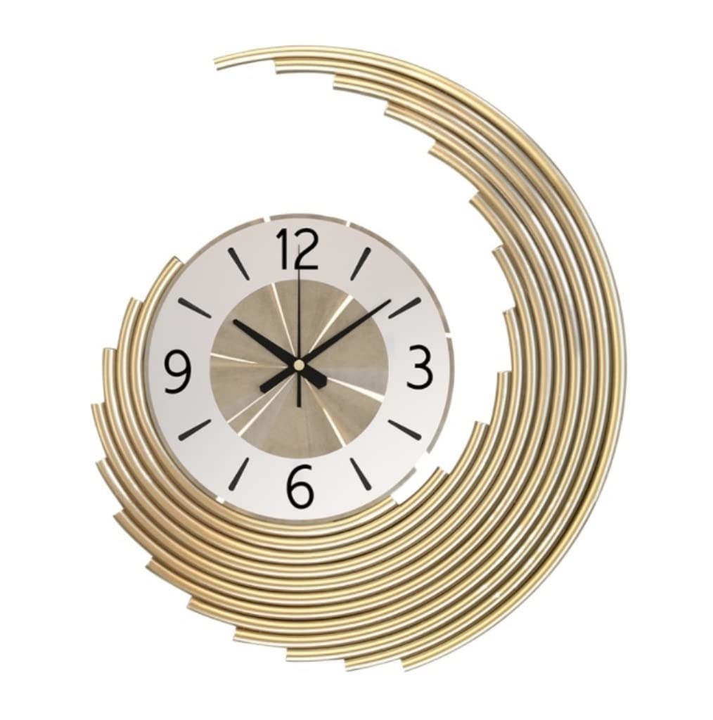 AZHKJKZH Wall Mounted Clock Wall Clock Vintage Silent Non-Ticking Metal Art For Living Room Office Kitchen Hoter Bar Decor For Living Room(58 * 48CM)