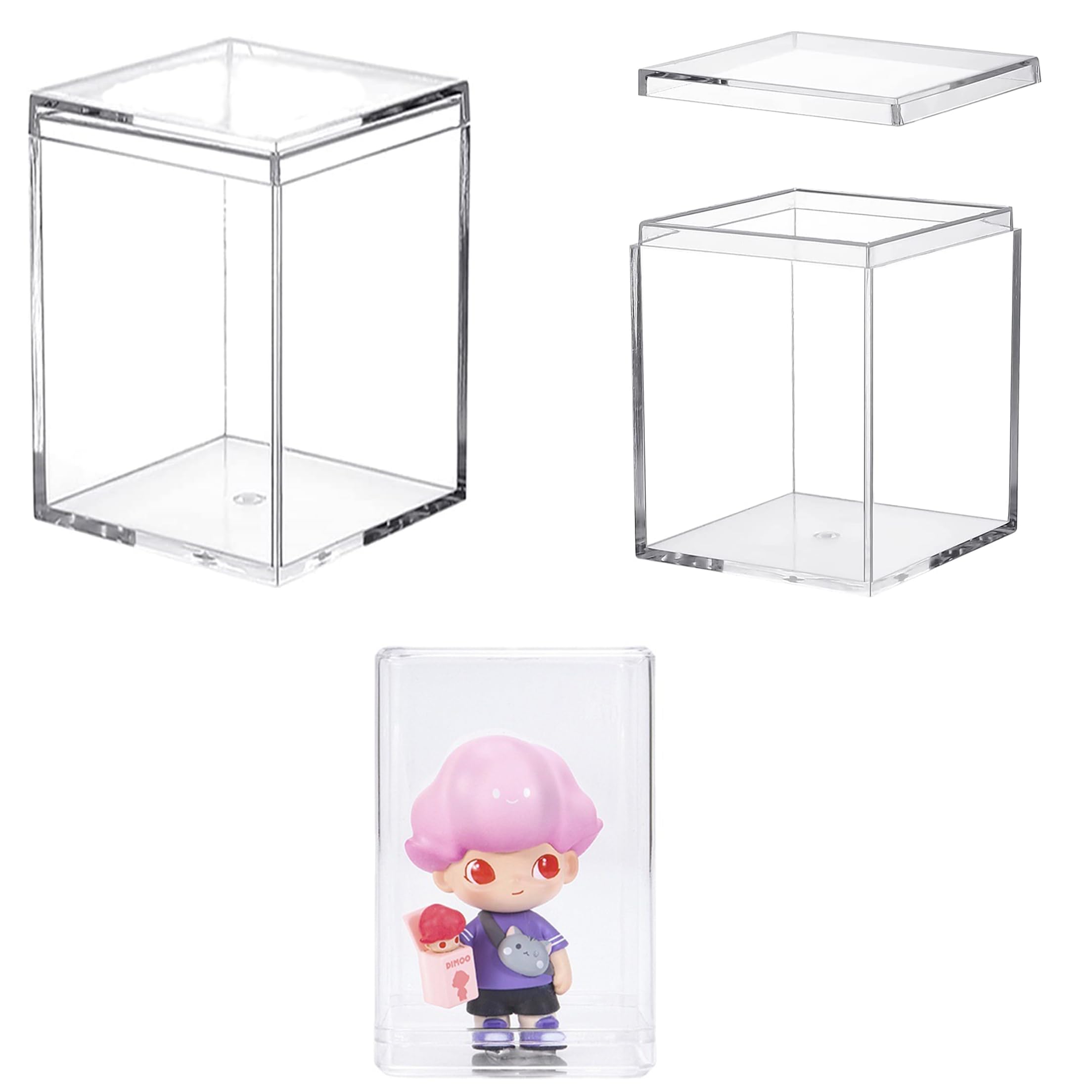 Acrylic Candy Boxes - 2 Pack, Clear Gift Boxes -17