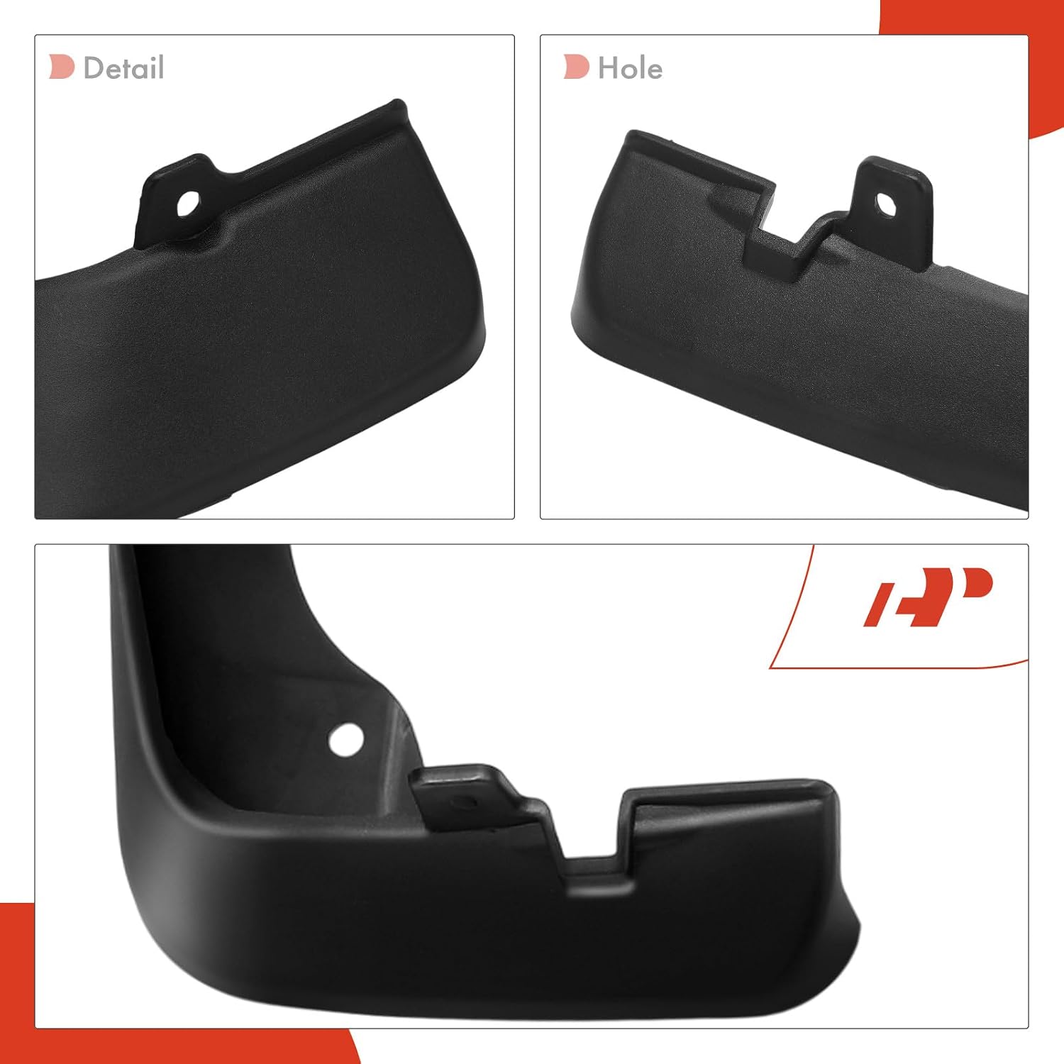 A-Premium Mud Flaps Compatible with Mazda 3 Hatchback 2014-2018, No Drilling Required Mud Guards with Hardware Accessories, Set of 4 Front and Rear