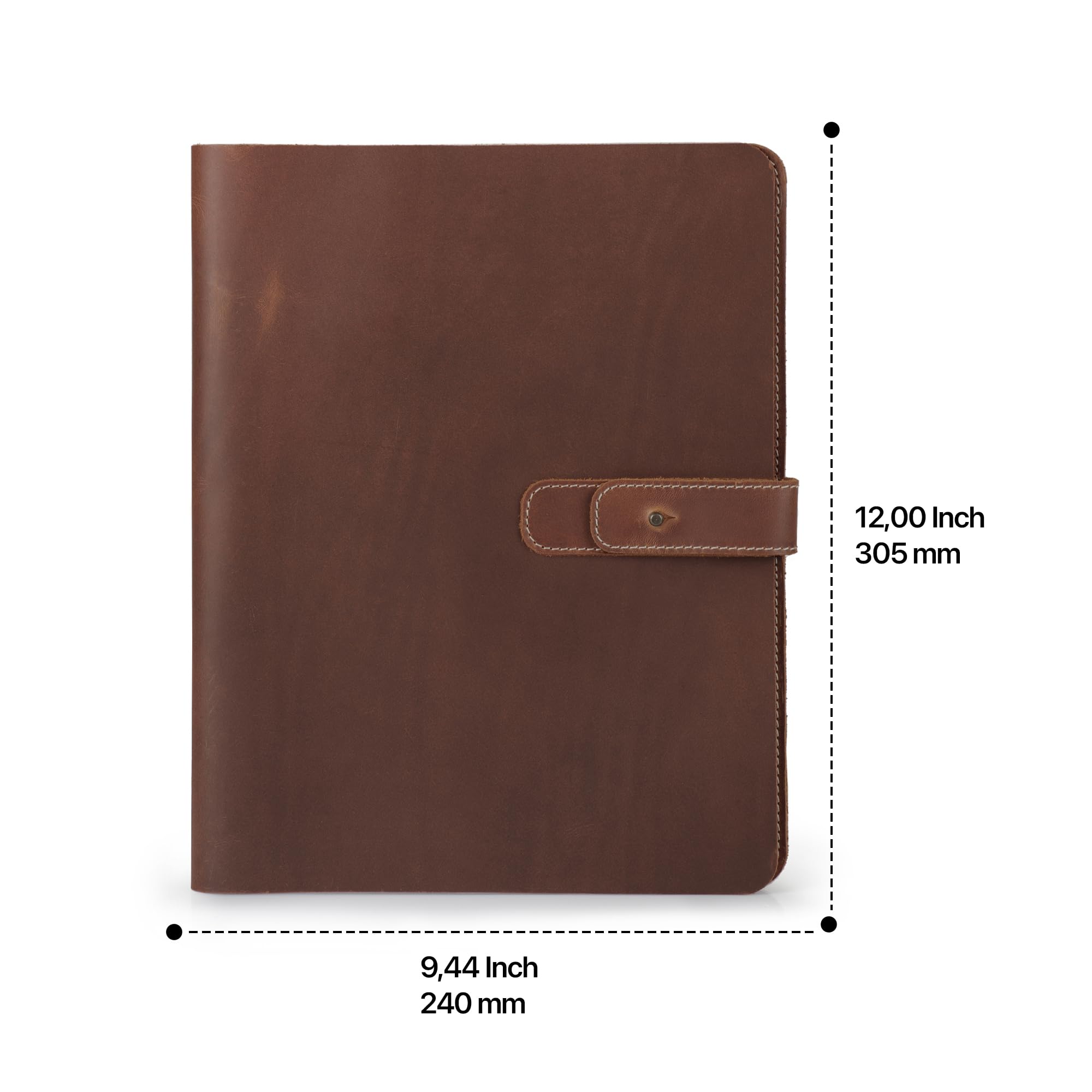 Londo Echtleder Tablet Hülle – iPad Pro 12.9 Case mit Zwei Kartenfächern & Leder Stift-/Apple Pencil Halter 12.9 Zoll – Bild 2
