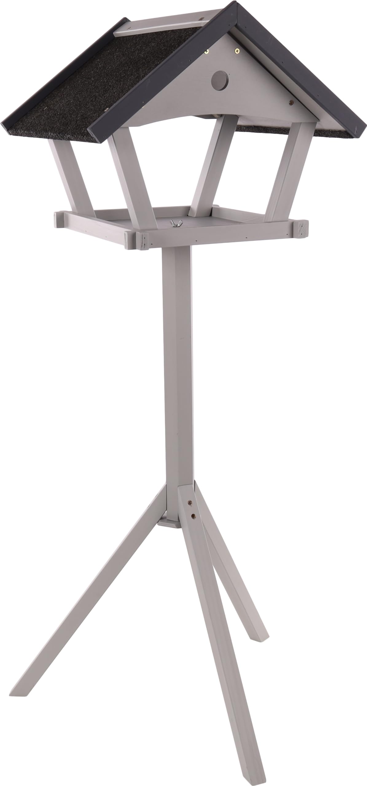 Flamingo mangeoire pour Oiseaux – avec Support Cottage Tjorn – Maison sur Pied en Bois traité – Toit bitumé – 48x44x138cm