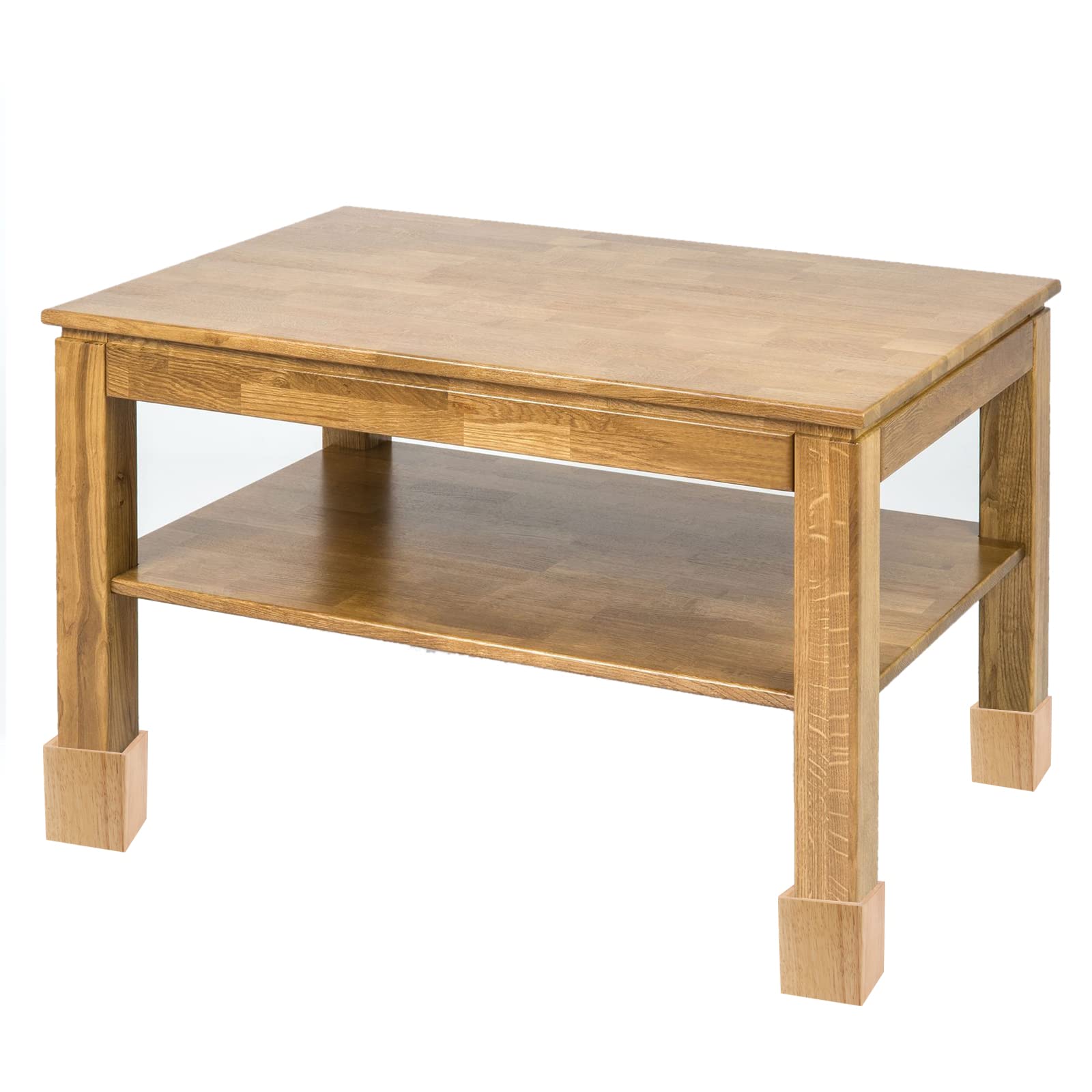 HOZEON Paquete de 4 elevadores de Cama de Madera de 4 Pulgadas, elevadores de Muebles Resistentes, elevadores de Muebles de Madera, Extensores Cuadrados para sofá, Cama, Silla, marrón Oscuro