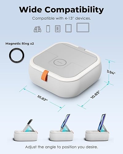 Miniatura 3 de Viozon Almohada con soporte para tableta, compatible con teléfonotableta de 4 a 13 pulgadas, iPad, iPhone, Samsung, Kindle, Google, soporte