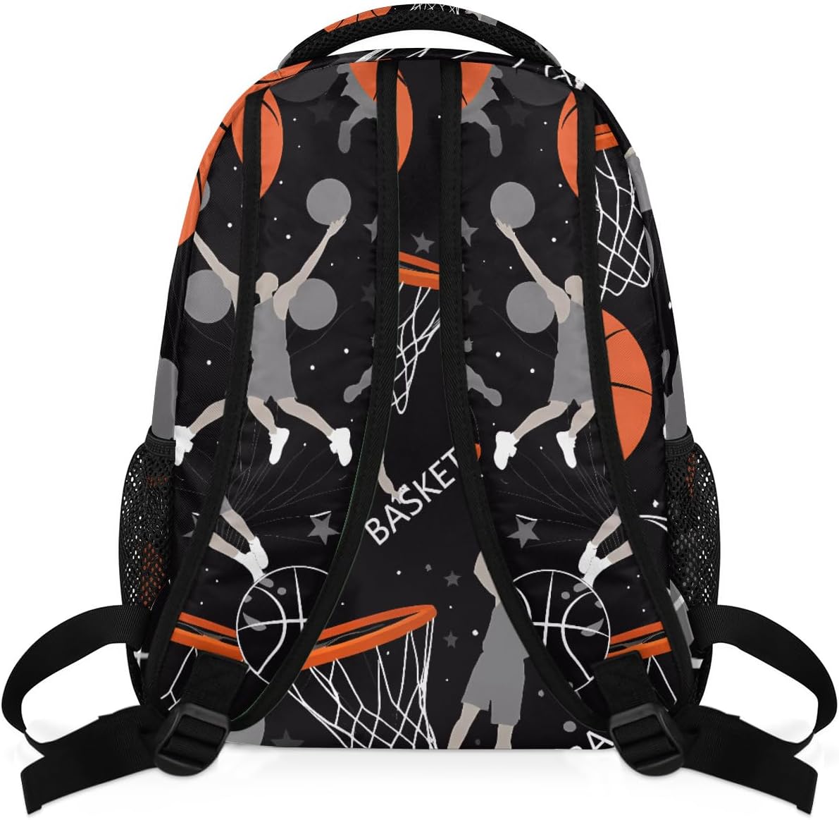 AUUXVA Sports Basketball School Backpack for Boy Girl Kids Children, 16 Inch Schoolbag Bookbag Daypack Laptop Shoulder Hiking Travel Bag