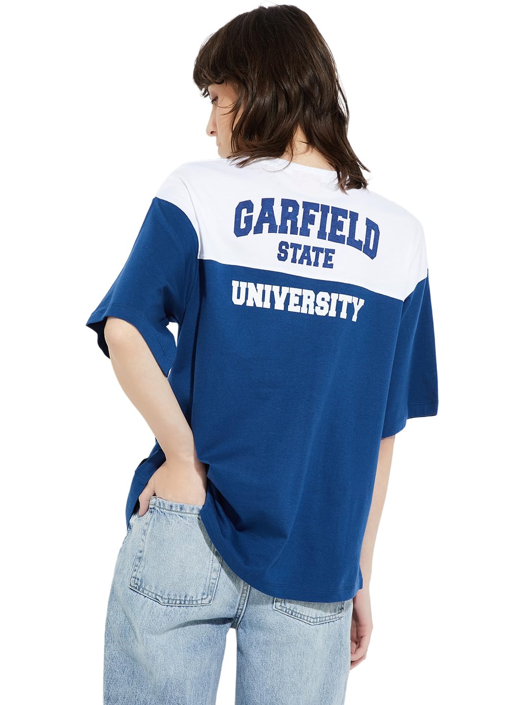 max URB_N Women Garfield Print Oversized T-Shirt-picture-20