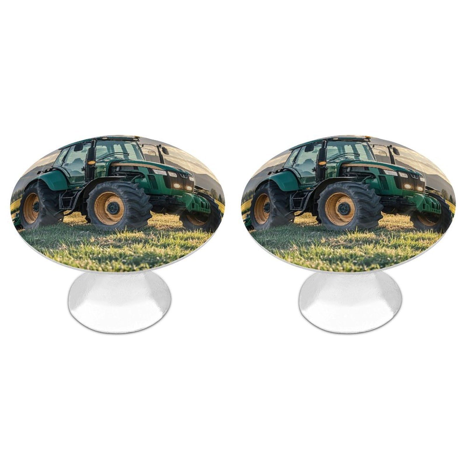 FekiLoot Tractor Agriculture Tranquil Cabinet Knob Kitchen Drawer Knob Stainless Steel Round Drawer Pulls Modern Cabinet Hardware Vintage Dresser Drawer for Kitchen Bathroom Closet Dresser Cabinets
