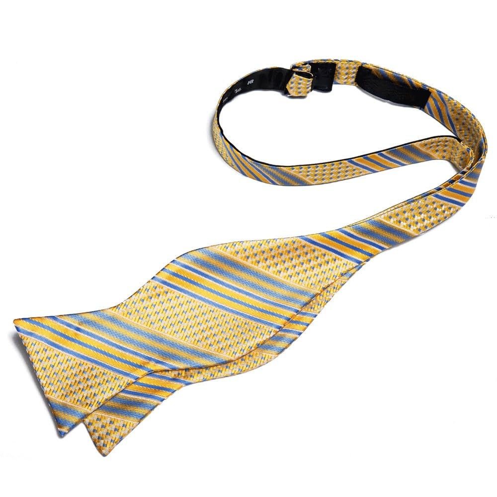 JFDBGU Paisley Bow Tie Silk Woven Wedding Party Necktie Brooch Pin Hanky Set Tuxedo Bow Tie