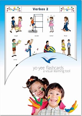 Tarjetas de vocabulario - Verbs Flashcards in Spanish - Verbos Set 2 - Vocabulary Picture Cards for Language Learning