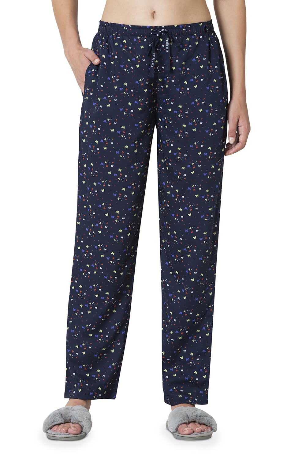 Women Cotton Blend Relaxed Casual Style Pants