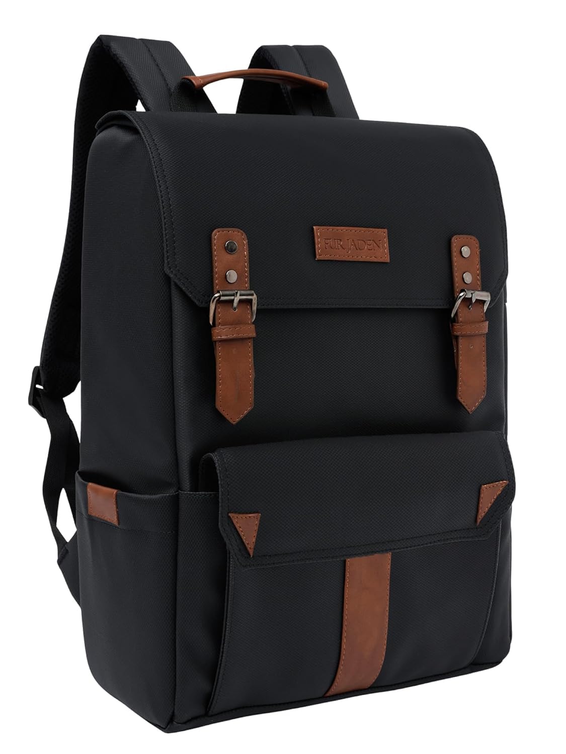 FUR JADEN Anti-Theft Laptop Backpack I Camera Backpack Bag I Men Women I In-Built Tablet Sleeve I Padded Grab Handle I Breathable Air-Mesh (Black)