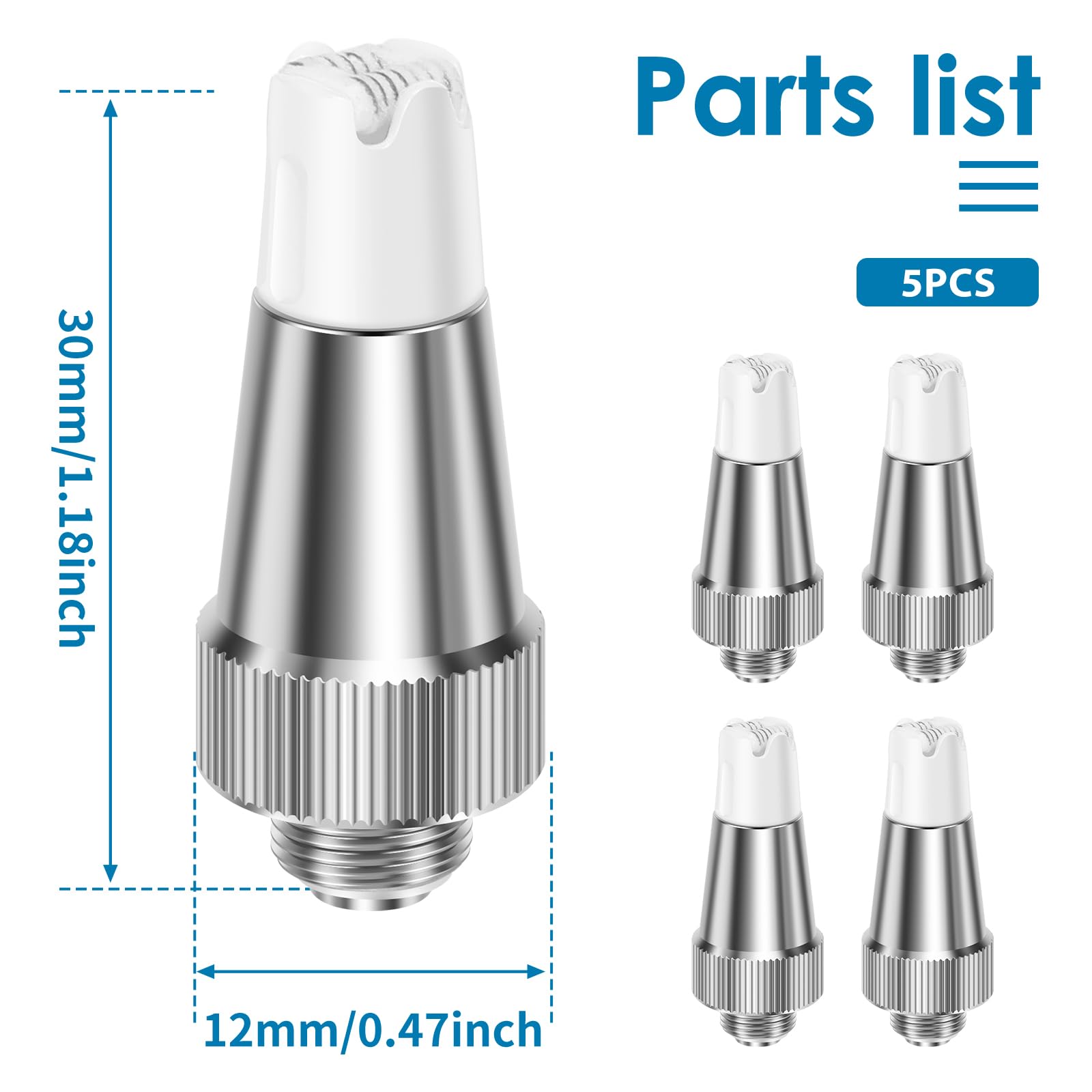 5 punte Lohkak Seahorse II - Punte di ricambio per saldatore Pen Pro Plus, parti di ricambio per saldatura e artigianato