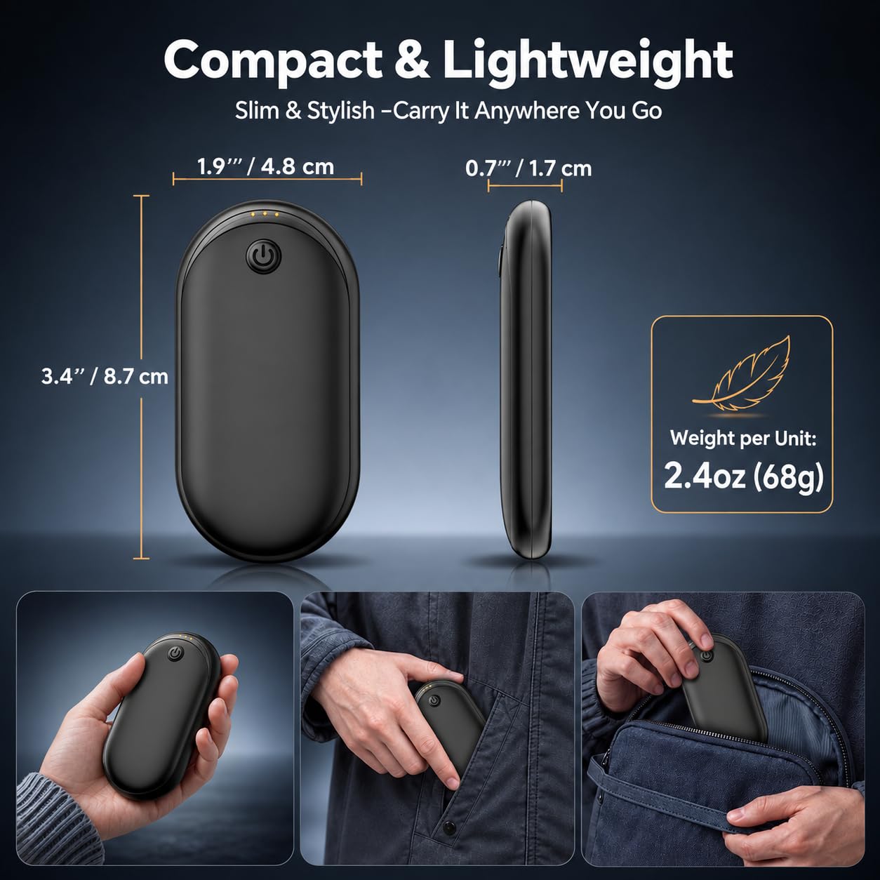 AJVV Rechargeable Hand Warmers - Keep Your Hands Warm! -7