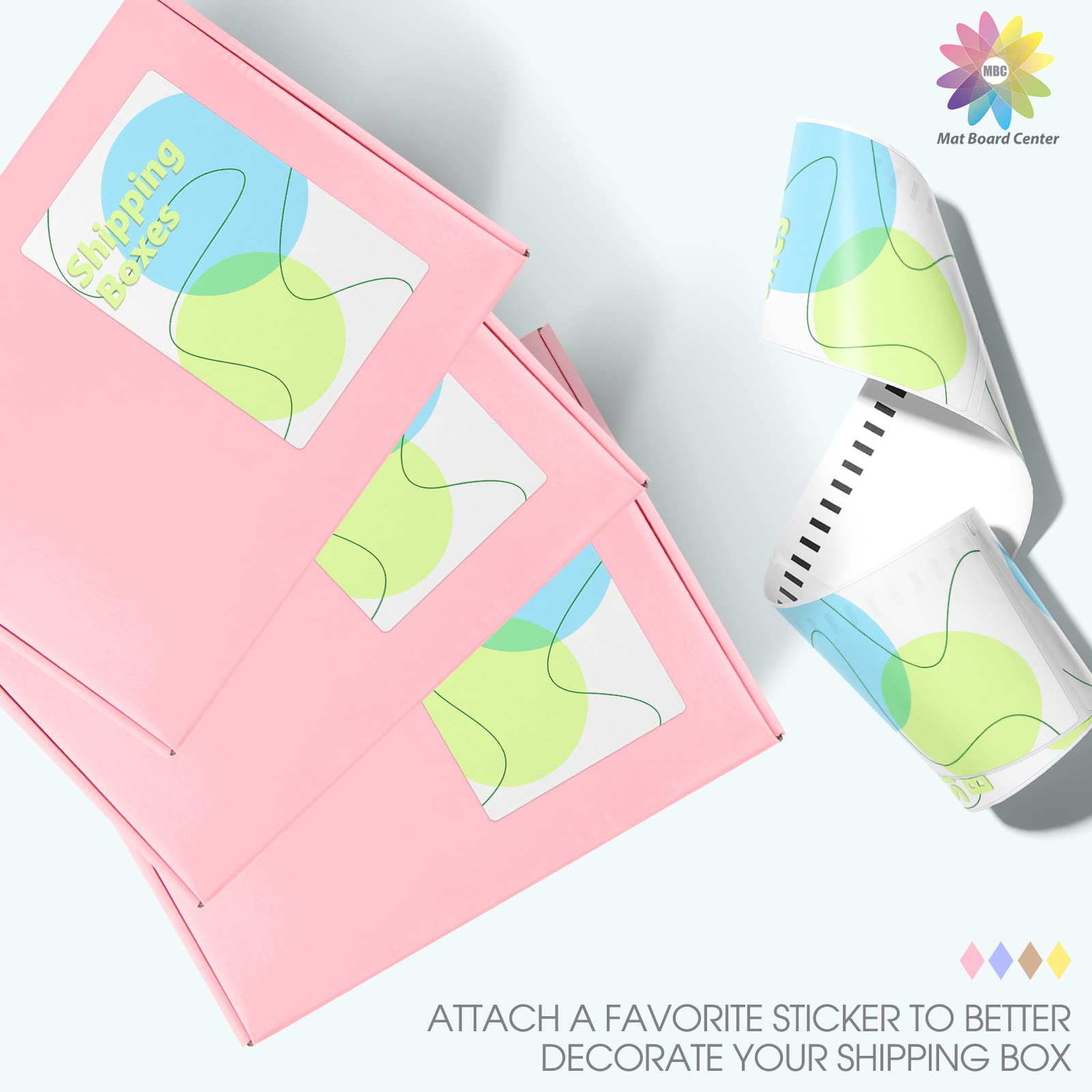 Mat Board Center, scatole di spedizione rosa 25,4 x 20,3 x 7,6 cm – Confezione da 26 piccole scatole di cartone ondulato per spedizioni per piccole imprese, scatole regalo