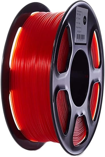 review HSHA Transparent Clear PLA Plastic for 3D Printer 1.75mm 1KG Spool PLA Filament 3D Printing Materials Supplies Printer Parts 22.7.16 (Color : Red)