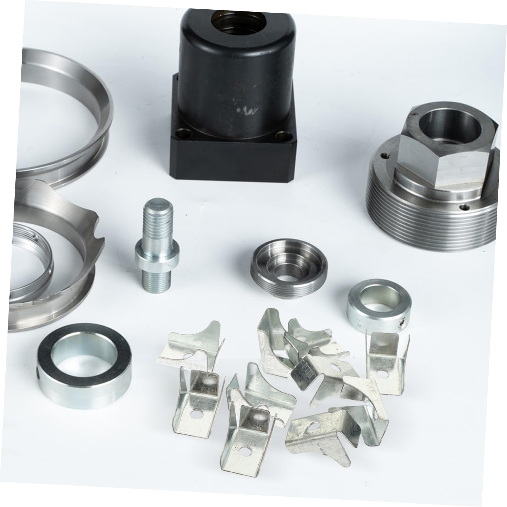 NUOBESTY 4 Sätze Aktenschrankzubehör Schrankregalklammern Schrankklammer Regalstütze Regalklammern Für Regale Industrieregale Schrankregalklemmen Stützen Eisen Silber 10 Stück * 4