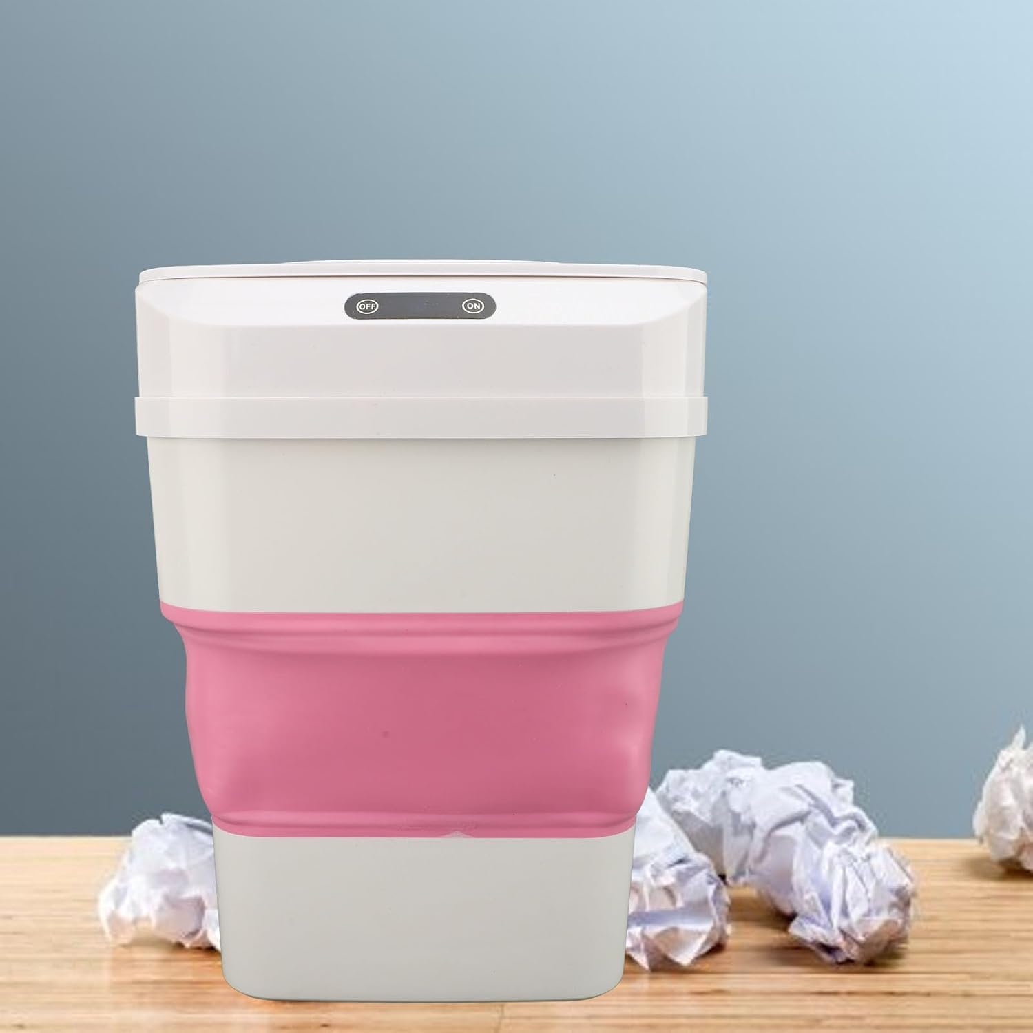 CCYLEZ Smart Sensor Trash Can, Motion Sensing Trash Bin Easy to Innovative for Office (Pink)
