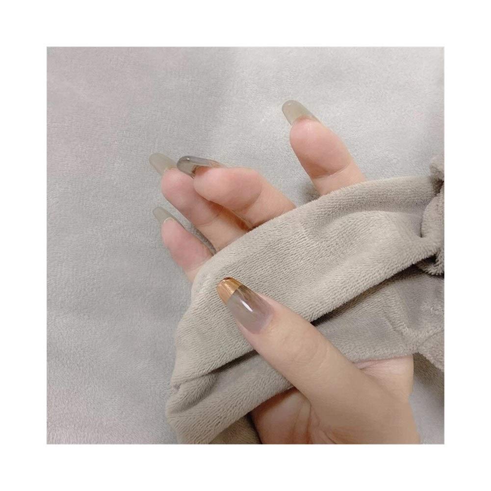 QQINGHAN Fake Nail Patch 24pcs Mix Color False Nail Full Cover For Short Decoration Press On Nails Nail Tips With Glue (Color : 3)