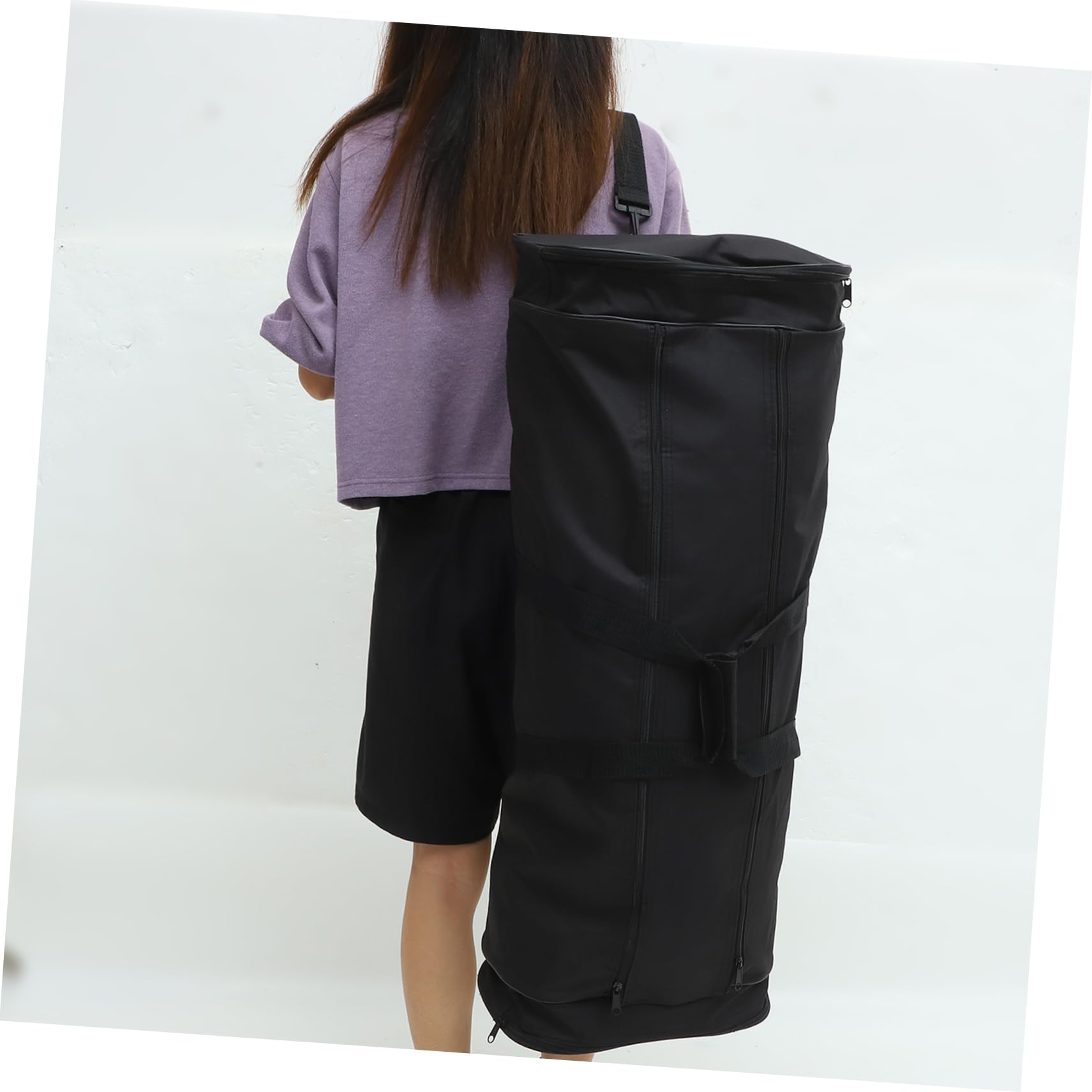 Borsa per Telescopio in Nylon Nero Resistente, Design Semplice e Elegante, Facile da Aprire, Doppia Funzione a Zaino a Mano per Uso Outdoor