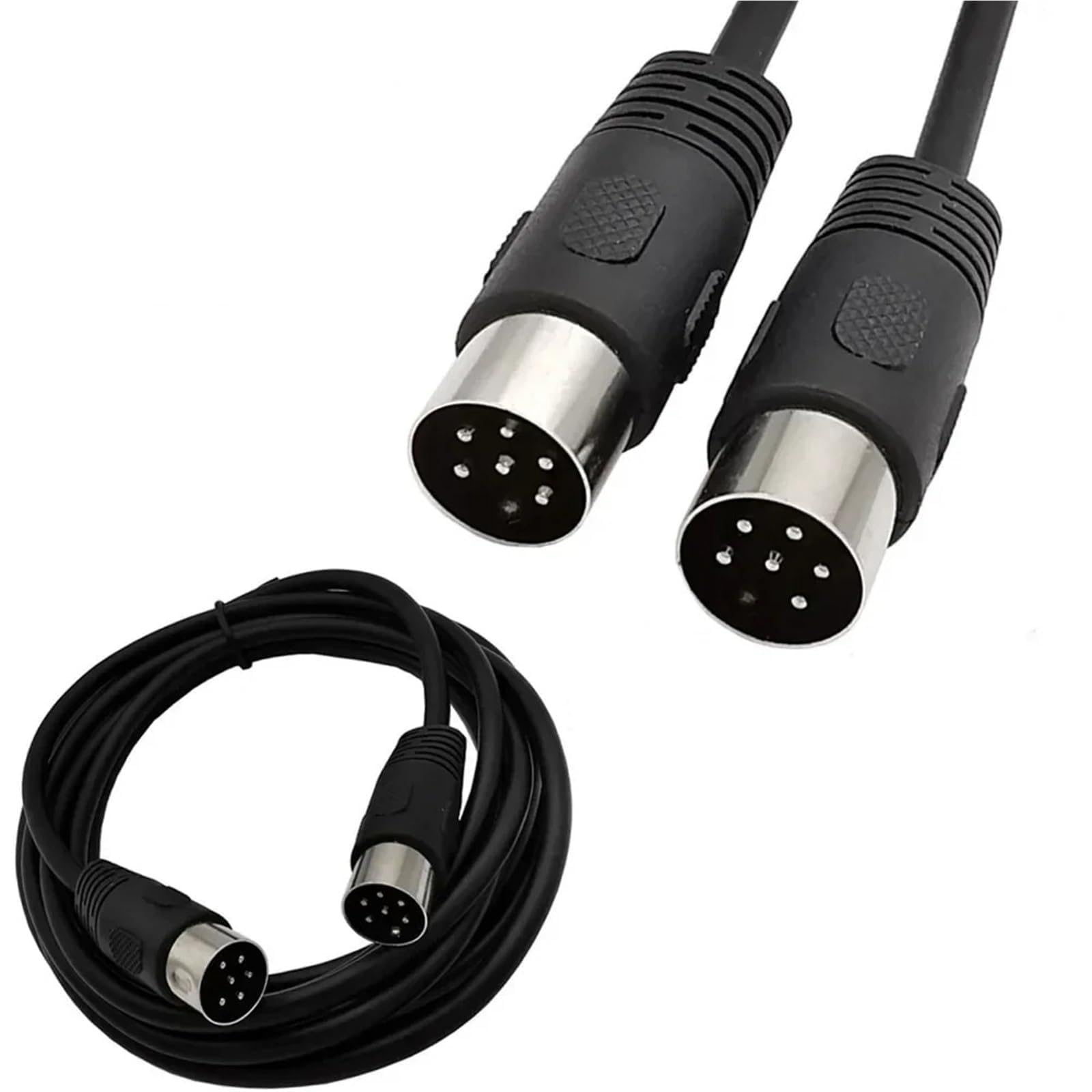 DIN 6-pinowy męski na męski żeński kabel audio i wideo S-Terminal Midi 6-pinowy do mikrofonu audio, kabel gitarowy (100 cm)