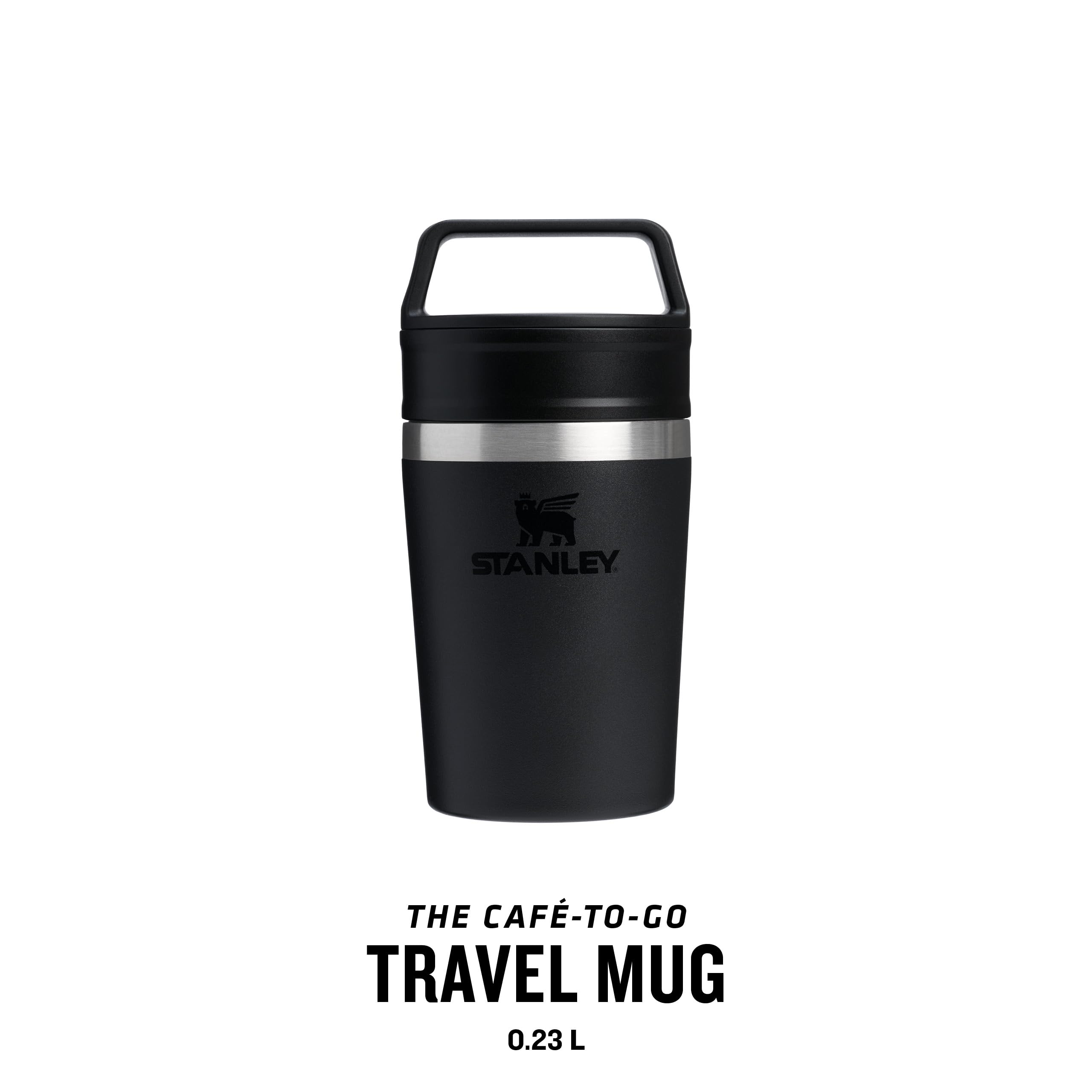 STANLEY 1913 Cafe to-Go Travel Mug 0.23L, Keeps 3 Hours Hot, 4 Hours Cold, Stainless Steel Thermal Mug, Dishwasher Safe - Image 4