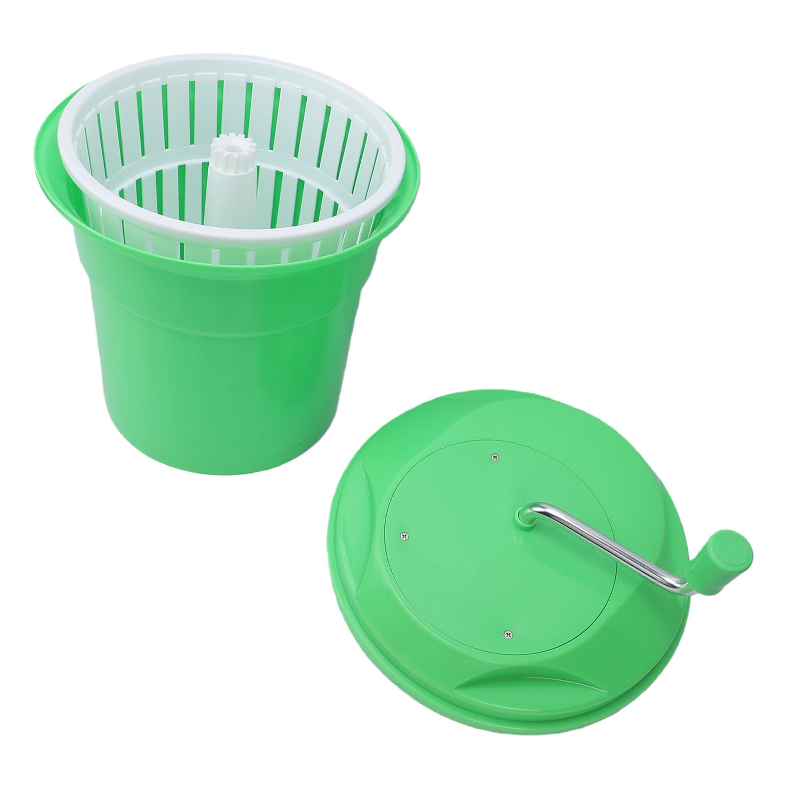 Generic Girador de Lechuga de 12 Litros de Gran Capacidad para Preparar Ensaladas de Forma Eficiente en Casa y en Restaurantes Verde