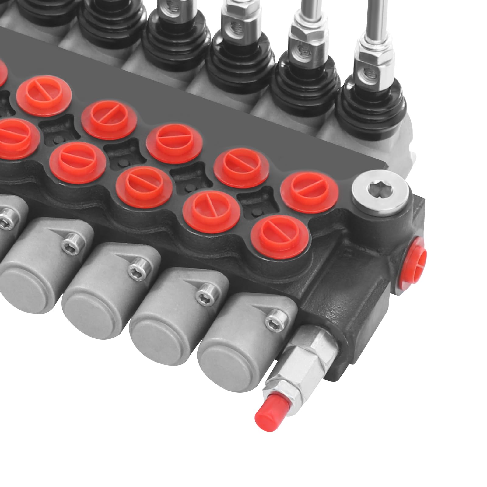 Valvola di controllo direzionale idraulica a 7 bobine, 13GPM, P40 idraulico per trattori di piccole dimensioni, valvola di controllo direzionale idraulico