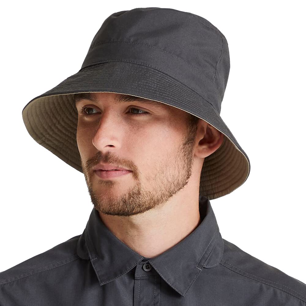 Craghoppers Unisex Dark Grey 'Expert Kiwi' Sun Hat In Large