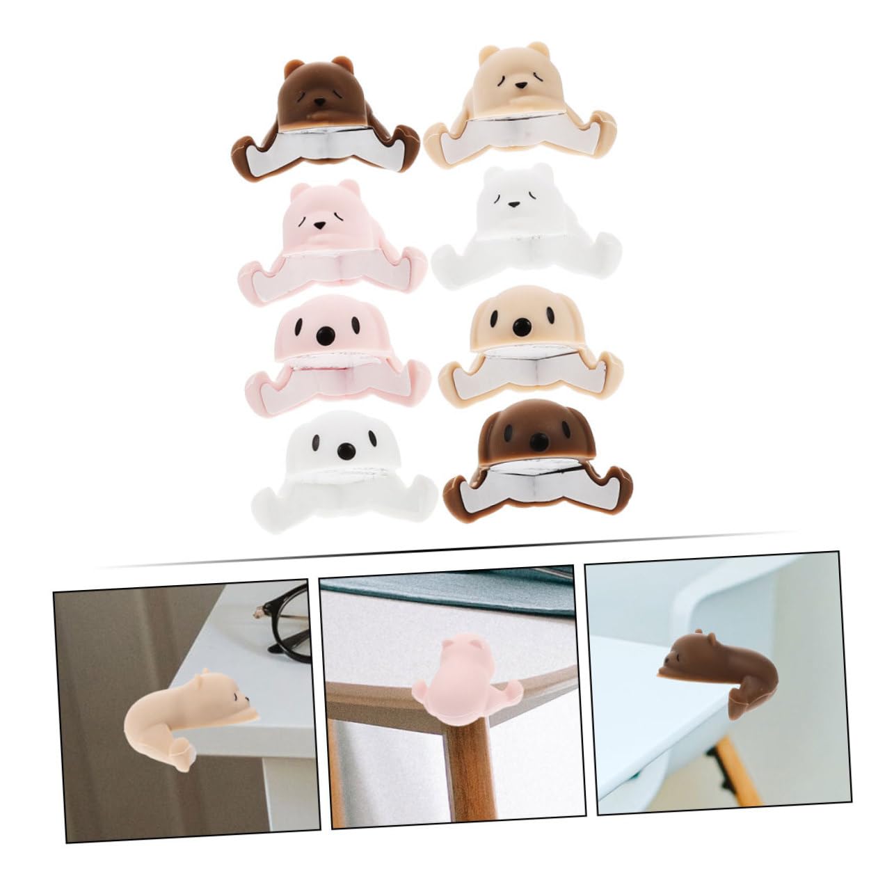 Toyvian 40piezas Protector De Esquinas para Muebles Diseño De Animales Cubre Esquinas para Seguridad Infantil Fácil Instalación y Protección Suave para Bebés