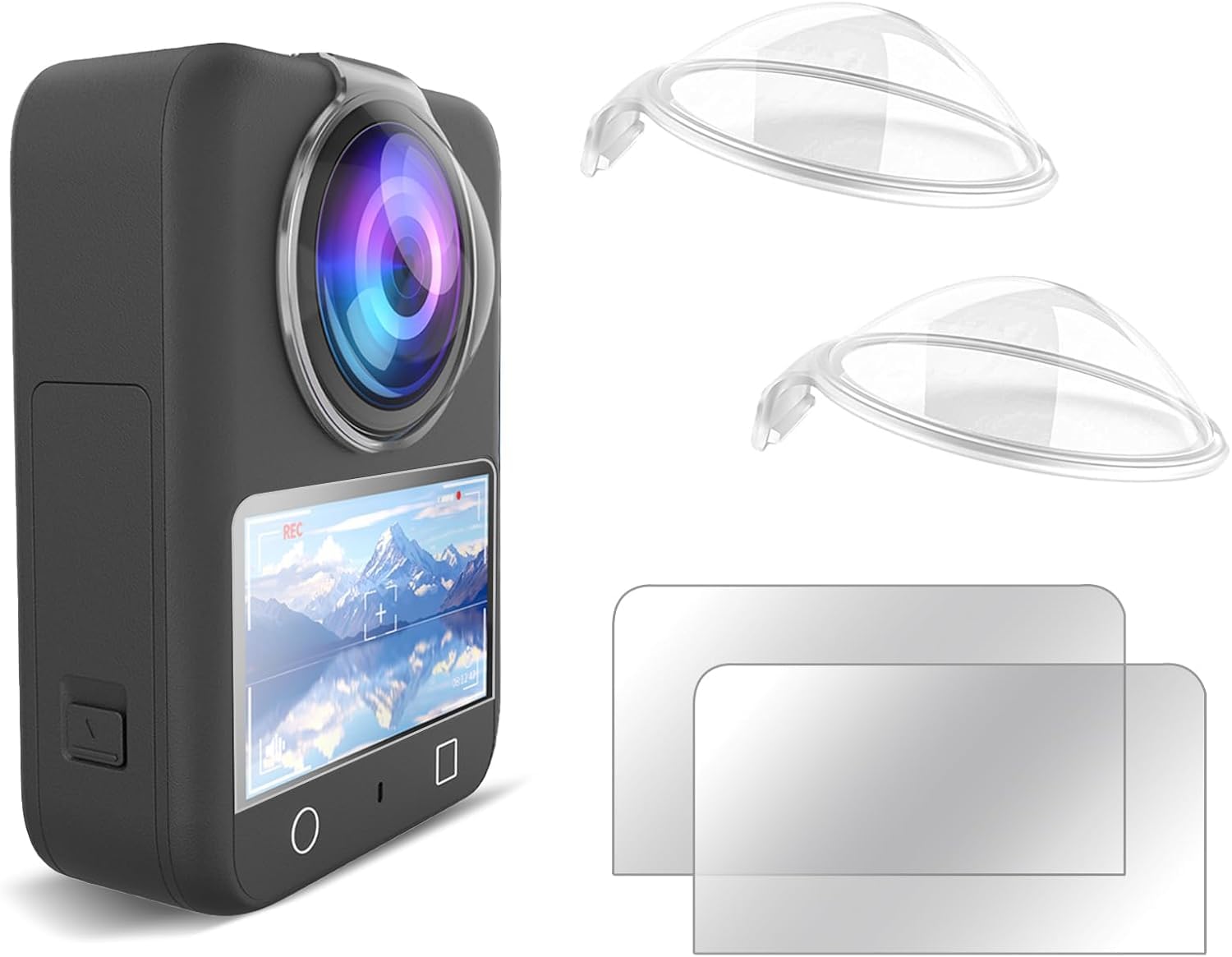 SHOPEE Lens Guard/Lens Protective Cover Compatible with DJI Osmo 360,Transparent Lens Protectors for osmo 360 with Lens Screen Protector for DJI Osmo 360 (2 Sets)-image-12