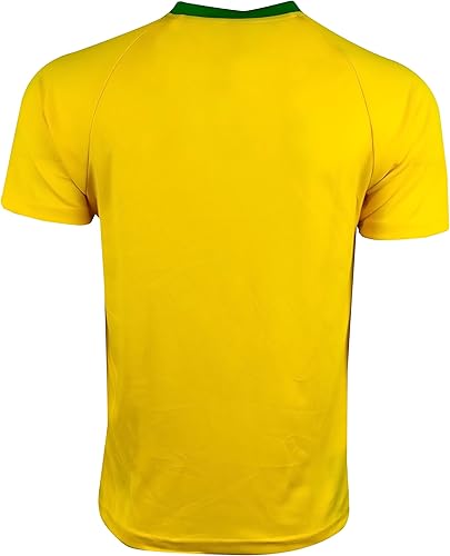 Miniatura 3 de Icon Sports Camiseta de fútbol brasileño de manga corta para niño, camiseta de fútbol de Brasil para niño