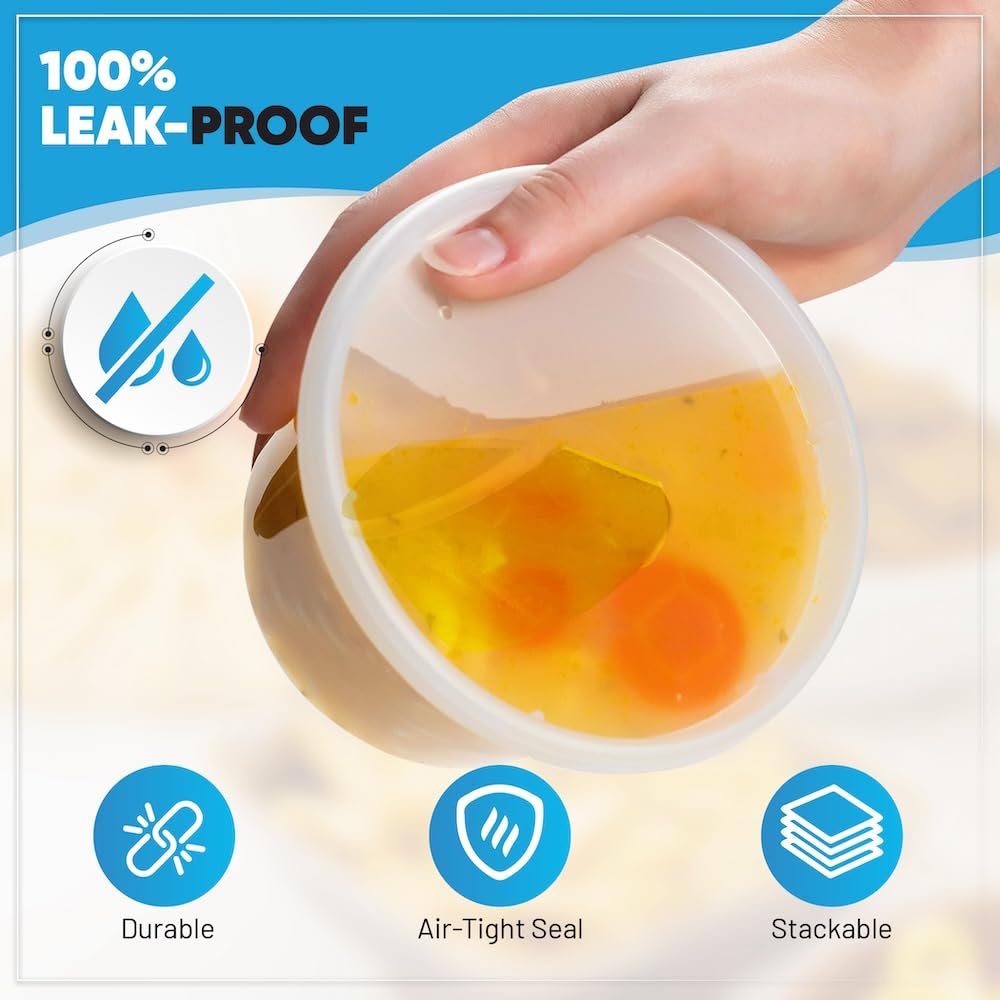 STACKABLES ~ Confezione Da 150 Piccoli Vasi Di Plastica ~ Riutilizzabili Salsa Con Coperchi ~ Take Away Chutney Ketchup Ristorante Jelly Shot &amp; Dessert Tazze (42,5 G - 45 Ml