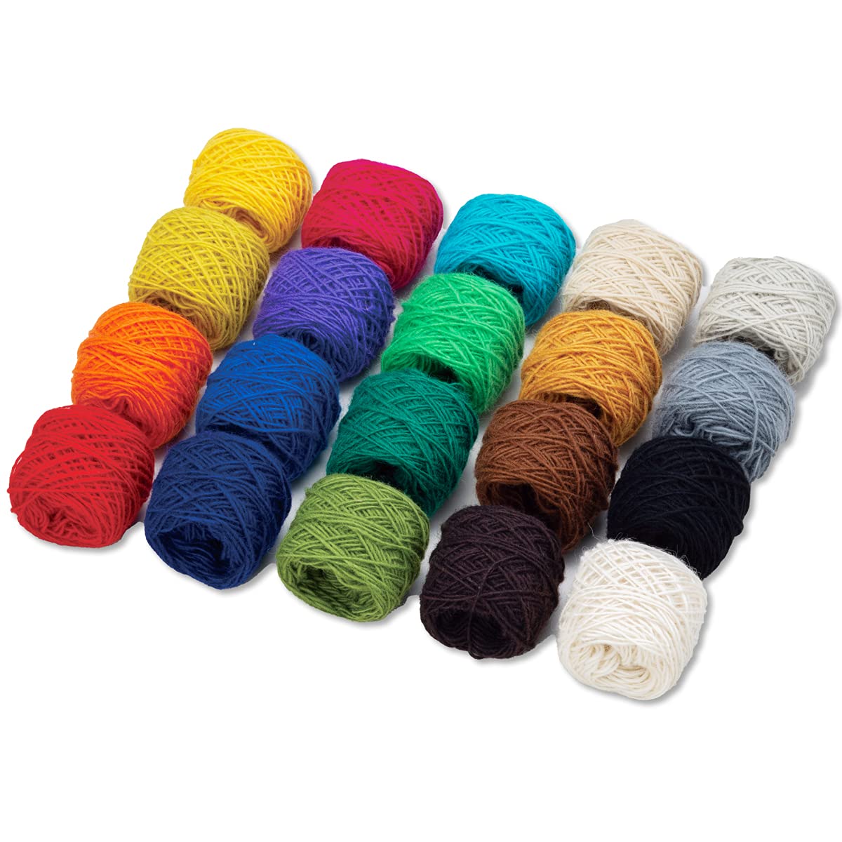 Amazon | 毛糸 20色セット 10g巻 3番手単糸 Palette20 | 毛糸 通販