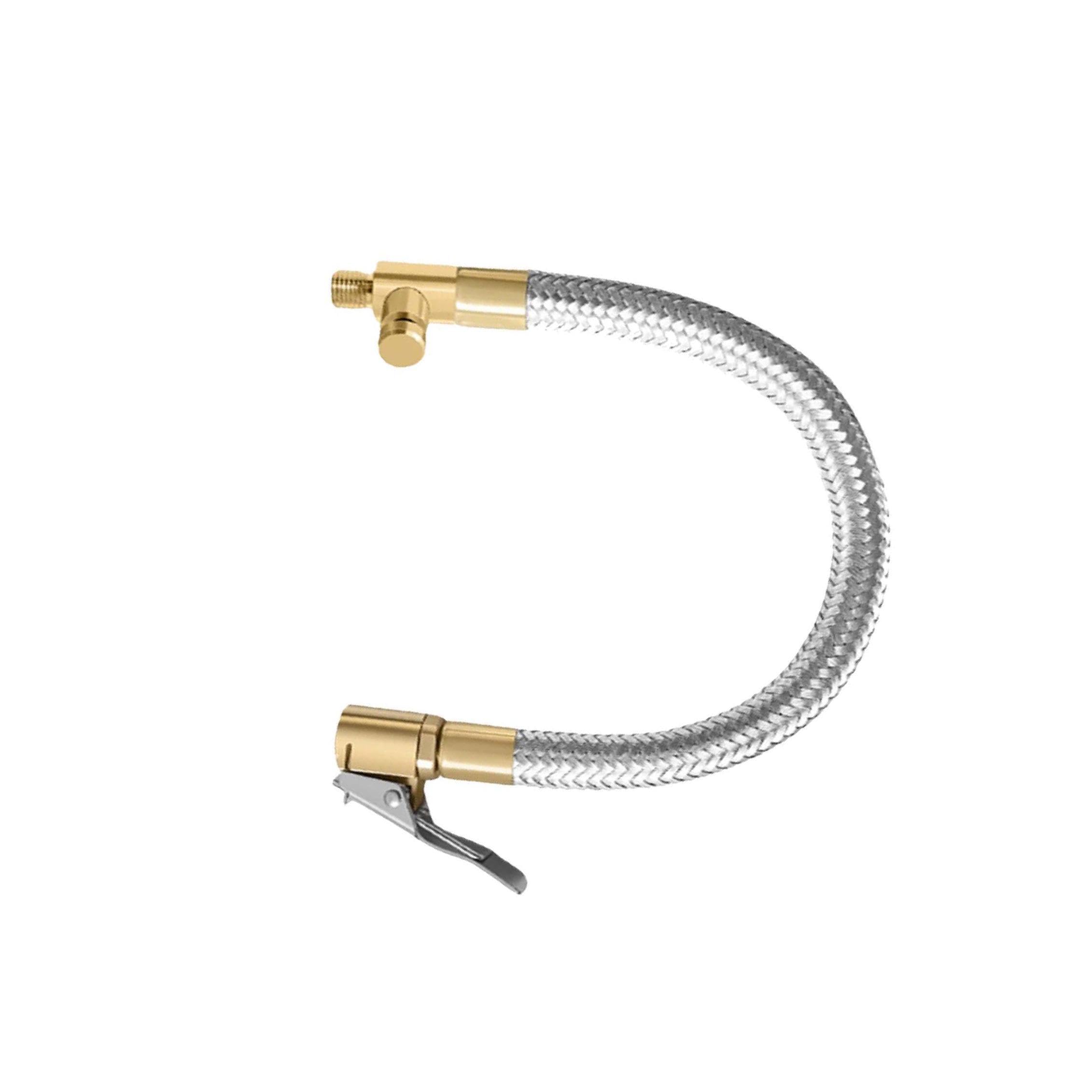 AMSLSIU Air Pump Inflator Extension Hose Made Stainless Steel Quick Inflation Tools Motorcycle Maintenance Valve Stem Extender is Made of Stainless Steel Air, with deflation