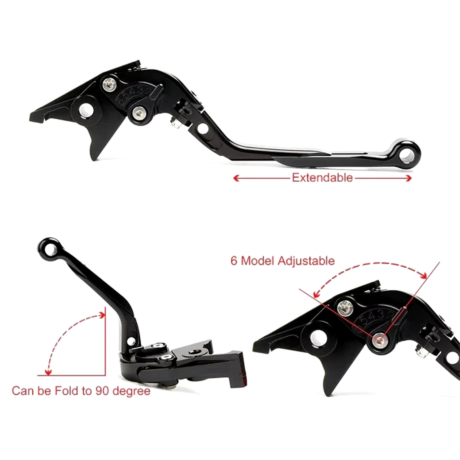 Per XADV750 X-ADV 750 X ADV Xadv 750 2024 2025 Moto CNC Maniglia Regolabile Leva Freno e Frizione Leve Accessori xadv 750 2025 (Tutto-nero)