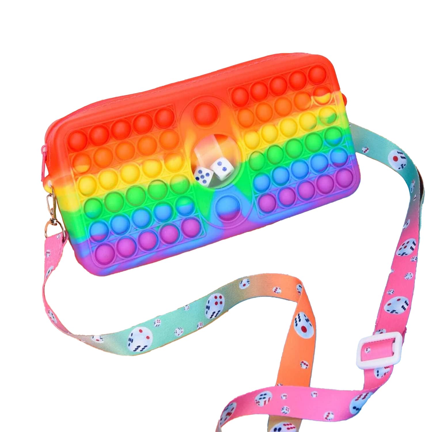 Party Propz Popit Rainbow Bags for Girls - Pop it Sling Bag for Girls | Popet Rainbow Bags for Women | Kids Sling Bags for Girls | Pop it Purse for Girls | Pop it Bag for Girls | Pop it Return Gifts (B0B29FHK7C) Amazon Price History, Amazon Price Tracker