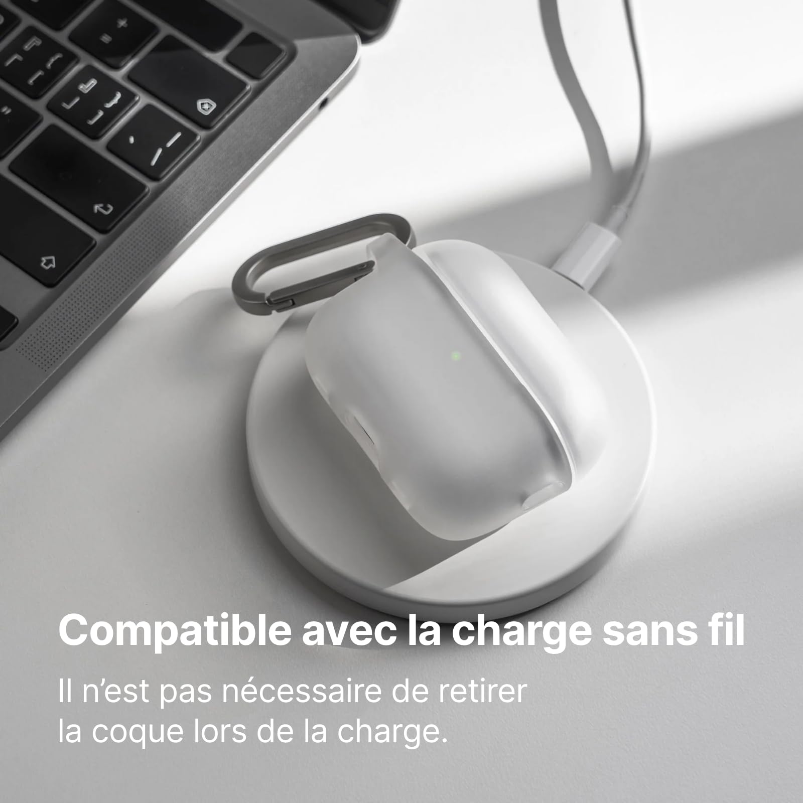 RhinoShield Coque écouteurs pour AirPods 4 - Noir