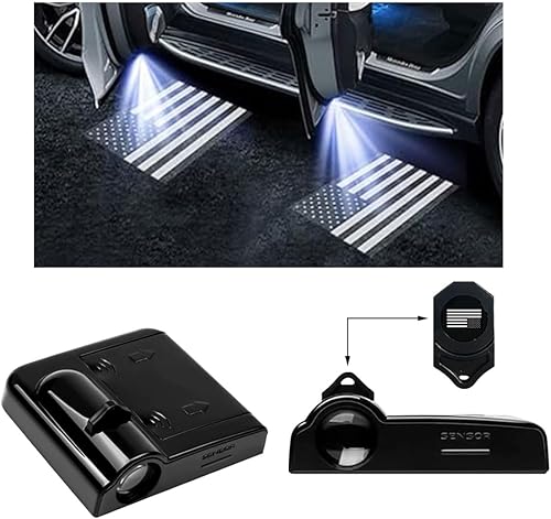 2 luces para puerta de automóvil, proyector de logotipo, luz inalámbrica para puerta de automóvil, luz LED de bienvenida de cortesía, lámpara de