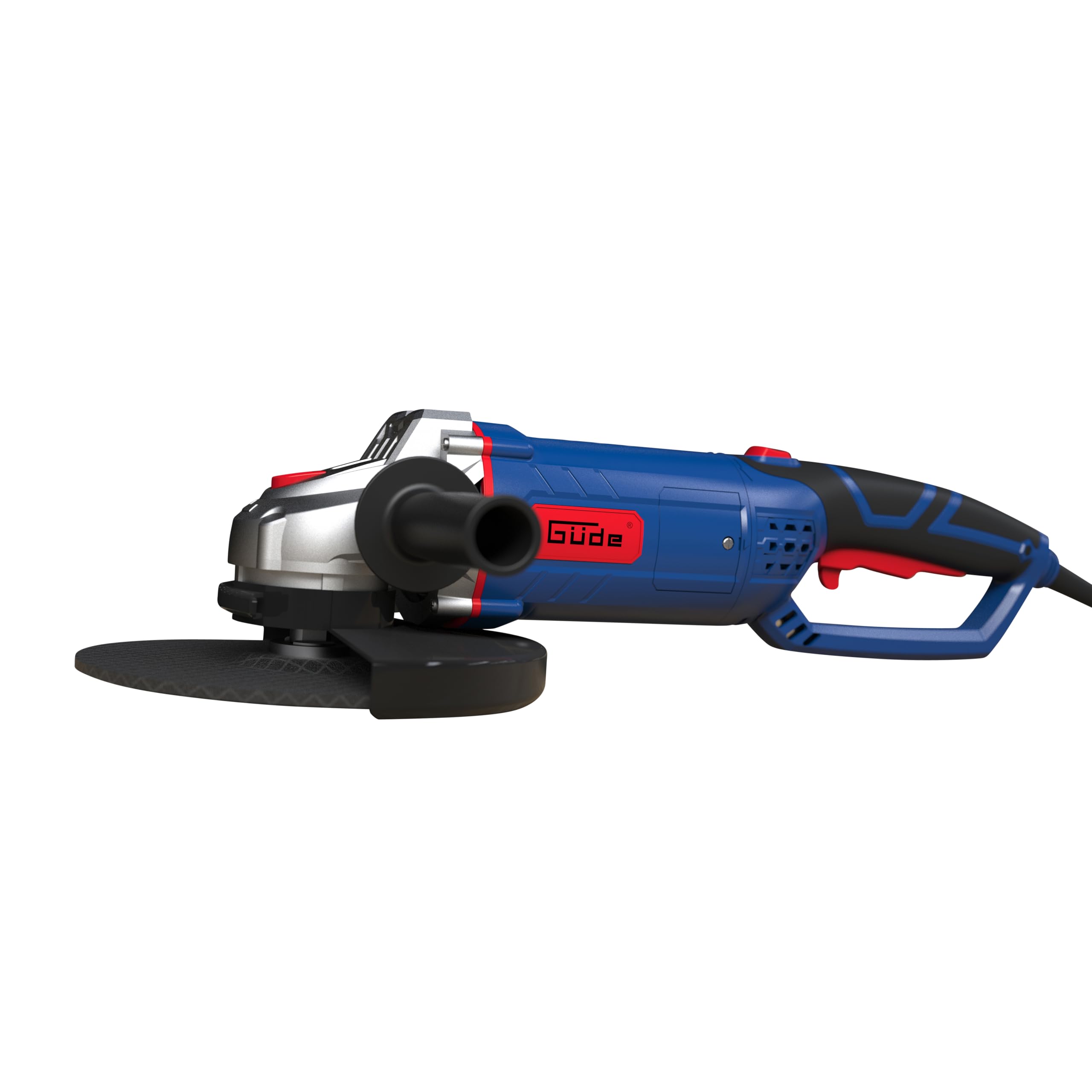 Güde Winkelschleifer WS 230-2350 R (2350 W, ø 230mm, 6500 1/min, drehbarer Handgriff (3x90°), 3-Pos. Zusatzgriff, Metallgetriebegehäuse, Spannungsanzeige, selbstabschaltende Kohlebürste, ohne Scheibe)