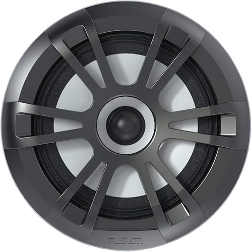 Garmin Fusion® Serie EL - Altavoces marinos, 6.5" 80 W, color gris deportivo con RGB, marca A
