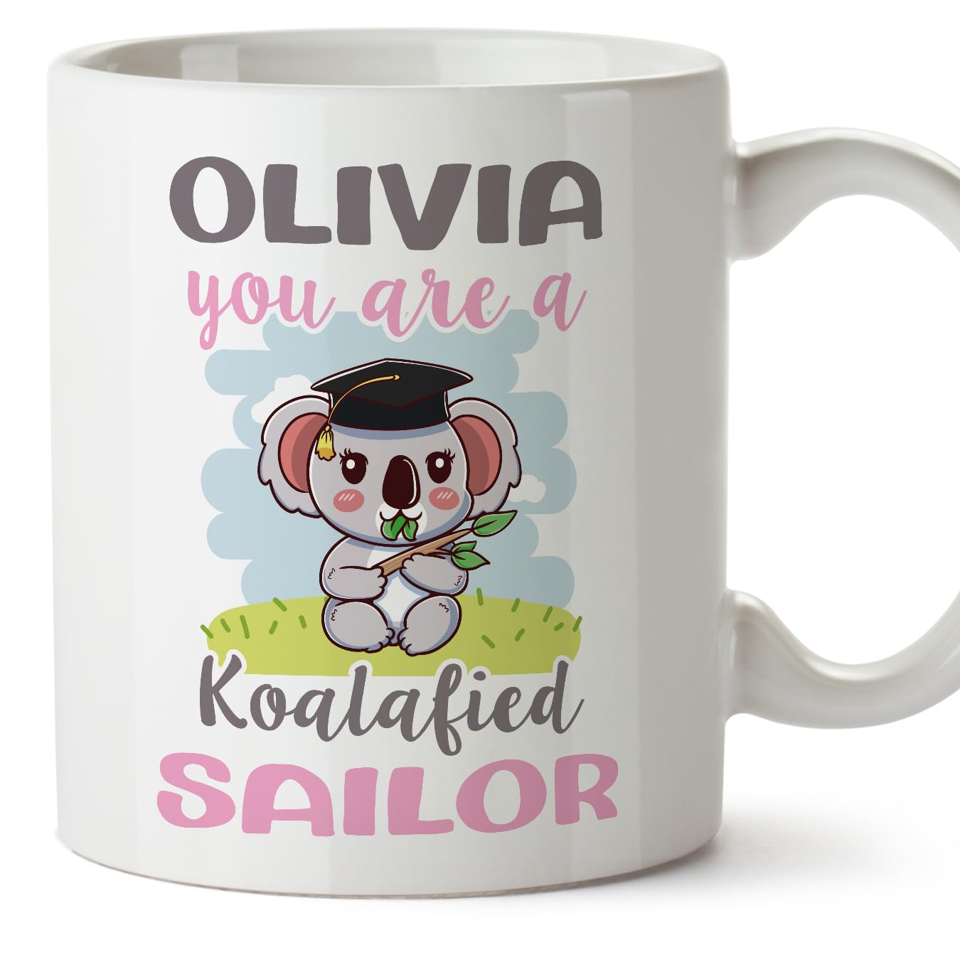 MUGFFINS Personalised Mug for Sailor Woman - in English - Custom Koalafied - Funny Custom Gift for Colleagues - Ceramic 11oz Mug — image 1