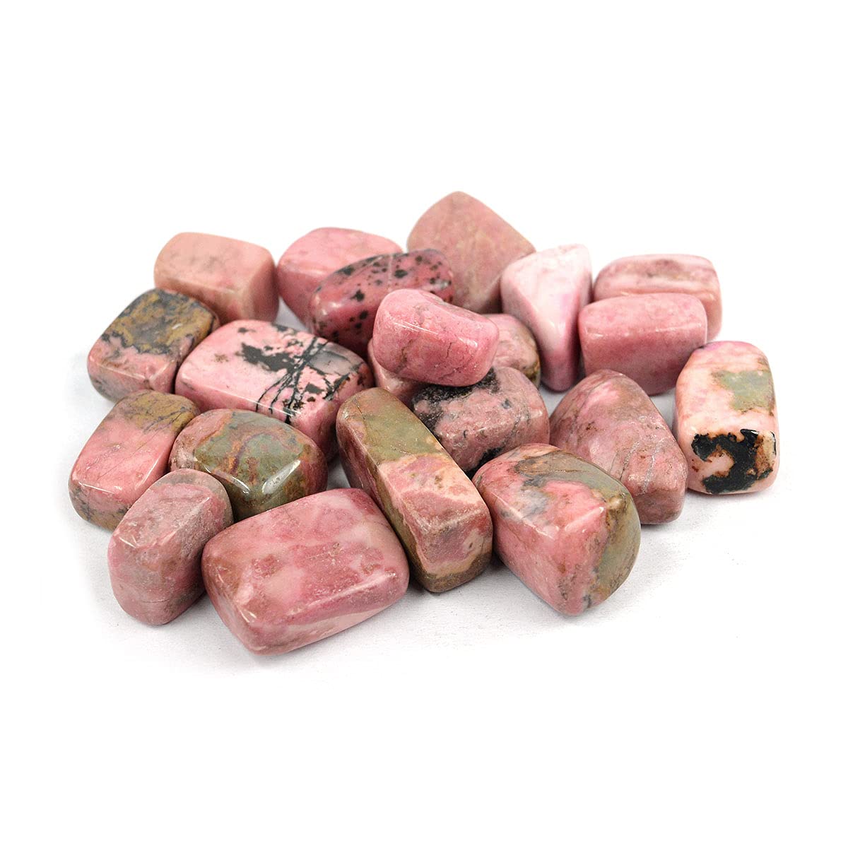 Reiki Crystal Products Natural Rhodochrosite Tumble Stone Raw Rough Stone for Reiki Healing and Crystal Healing Tumbled Stones Pack of 200 Gram Approx (Color : Pink)