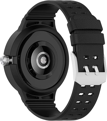 LOKEKE Funda protectora cibernética para Huawei Watch GT Cyber con anillo de bisel con correa de repuesto de silicona para reloj Huawei GT