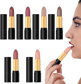 Batom Matte à prova d'água, Copo Antiaderente Batons Impermeáveis, Maquiagem labial suave e hidratante para famílias, amigos, parentes, entes queridos Aferzov