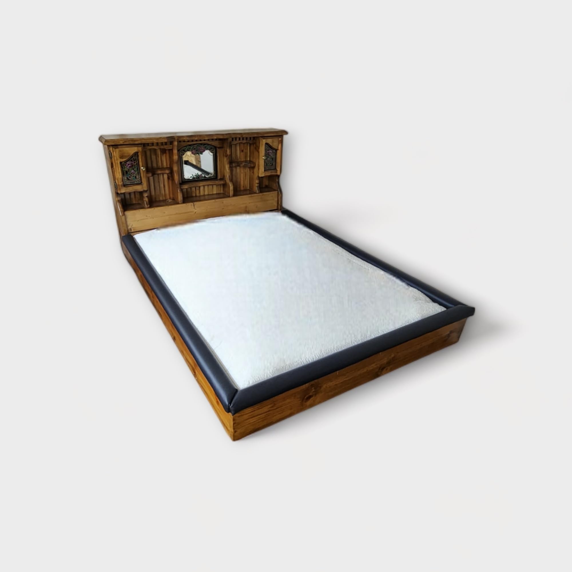 Flotation Innovations 3 Piece Queen Standard Black Vinyl Padded Rail Caps