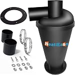 Cyclone Dust Collector Dust Collection Dust Separator Shop Vac Accessories (Black)