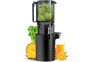 Nama Juicer J2 Cold Press Juicer: 5.3" Feed Chute for Less Prepping