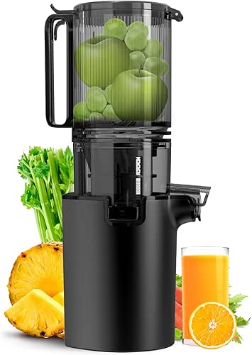 Cold Press Juicer Machines, 350W Masticating Juicer with 5.3" Extra