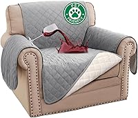 Vista 43 de Turquoize Funda de sofá 100% impermeable, fundas de sofá lavables, fundas de sofá para sofá de 3 cojines, funda de sofá triple antideslizante